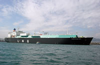 写真：LNG船
